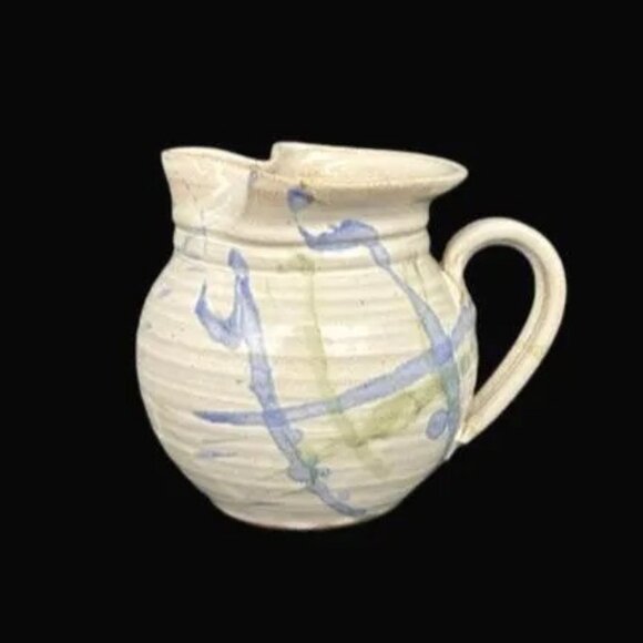 Vintage Studio B Pottery Stoneware Hand Made Pitcher Signed - Picture 3 of 8